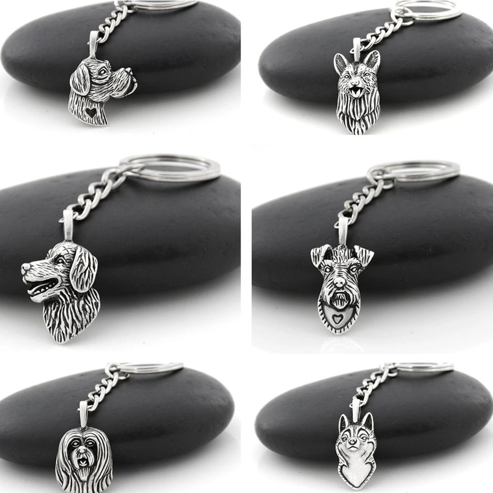 Брелок для ключей в стиле бохо шнауцер сибирская шелуха боксер немецкая овчарка