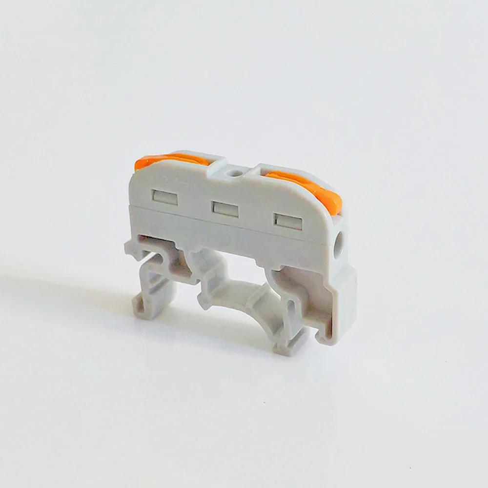 PCT-221 orange color Разъем для провода Мини Быстрый разъем питания универсальный нажимной соединитель подключаемый провод клеммной колодки 4 контактный разъем в разъем кабеля - Цвет: PCT-221 orange color