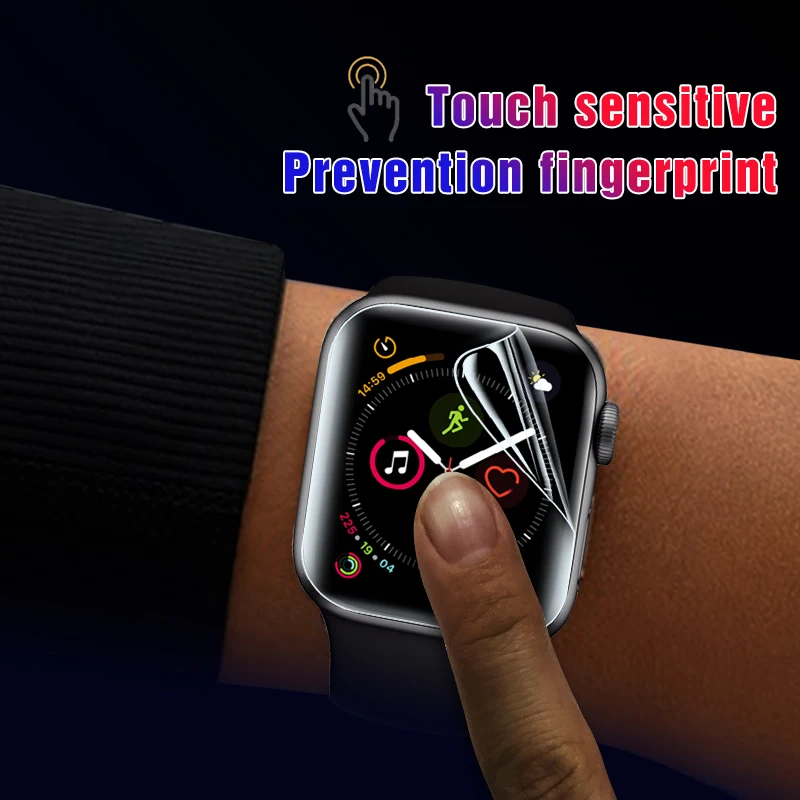 9D полное покрытие мягкая защитная пленка TPU для iWatch Apple Watch серии 2/3/4/5 38 мм 42 40 44