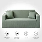 Жаккардовый чехол для дивана, гибкий защитный чехол для дивана 123, комбинированный чехол для дивана в клетку для гостиной