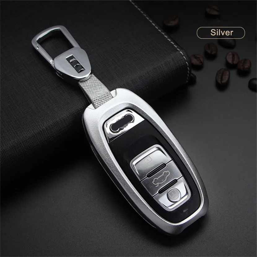 Высоко Класс цинковый брелок для автомобильных ключей чехол КРЫШКА ДЛЯ Audi Q7 Q8 Q5 Q3