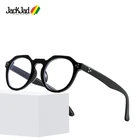 JackJad 2021 анти синий Винтажный Классический круглый стиль для мужчин женщин мужчин простые очки с заклепками в три точки крутая оправа для очков 3395