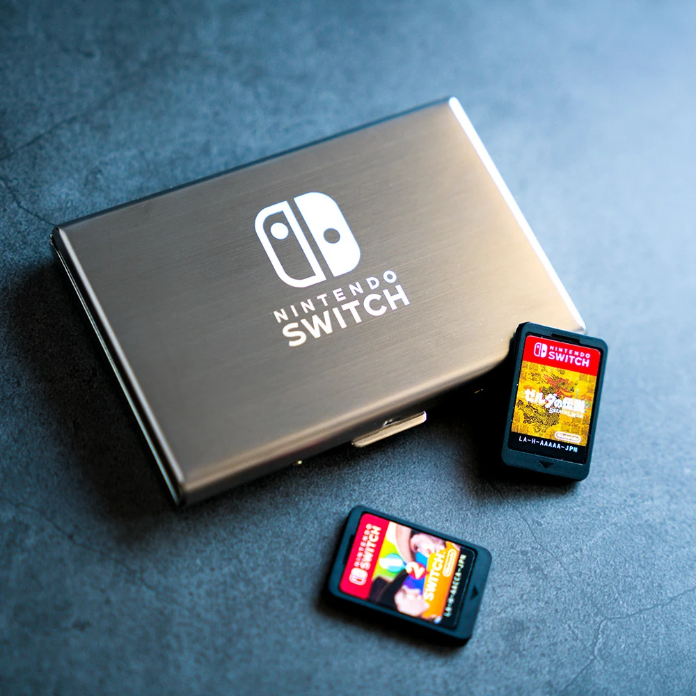 

Коробка для игровых карт Nintendo Switch, компактная красно-белая кассета, износостойкая, не деформирующаяся, упаковка аксессуаров для карт