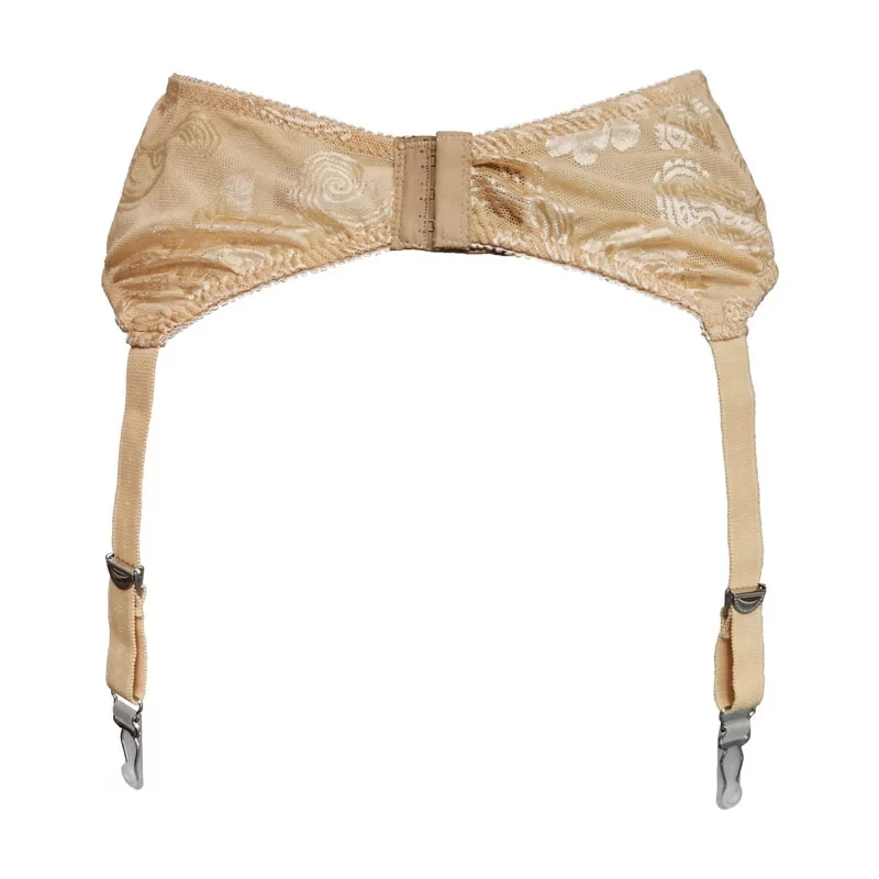 Vintage Styles Retro Metal Buckles Floral Wide Straps Women Garter Belt for Stockings Suspenders Fashion Sexy Lingerie S502G