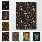 Домашний декор, рисунок в виде грибов, Мультяшные картины, холст, печатный плакат, современное настенное искусство, Модульная картина, фон для спальни без рамки