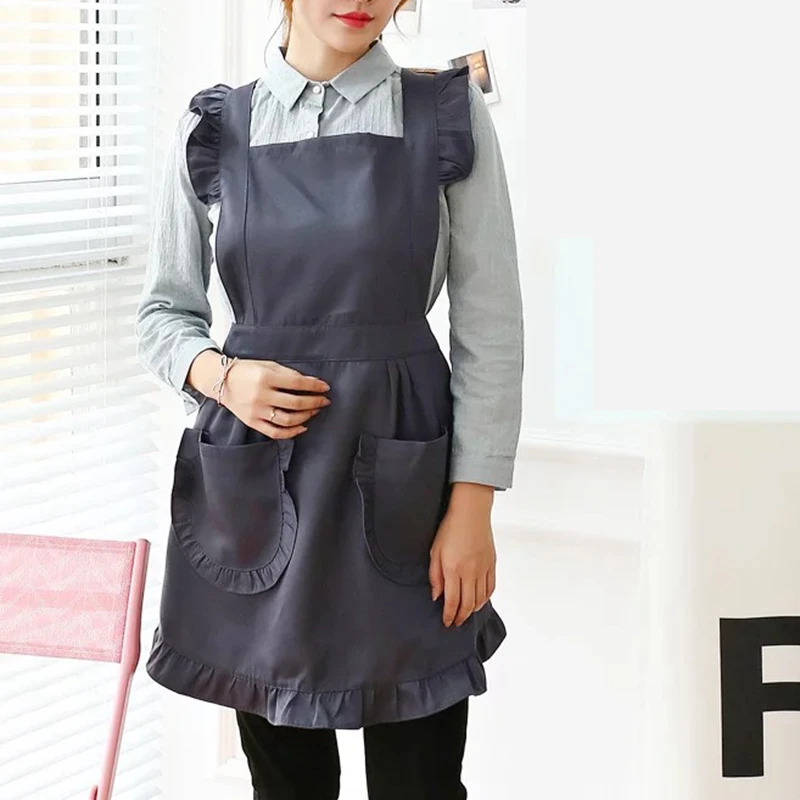

Nordic Simple Florist Apron Gardening Coffee Florist shops kitchen Aprons For Cooking Baking Bibs Women Restaurant Aprons