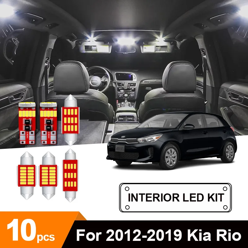 Автомобильные светодиодные лампы для номерного знака белого голубого цвета 10