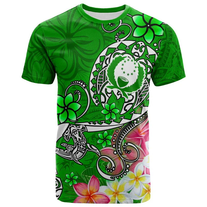 

2021 Hot Sale Polynesian Culture Tribal Island Retro Tattoo 3D Printing Men Women Summer Fashion Streetwear Short Sleeve T-Shirt