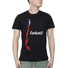 Чили cachai Южной Америке карта колумбийский флаг мужские футболки Бесплатная доставка Для мужчин футболка фитнес-футболки
