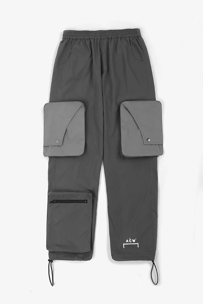 19SS осень зима мода A-COLD-WALL луч ноги шнурок спортивные брюки ACW сшитые мульти-карман молнии Функция брюки
