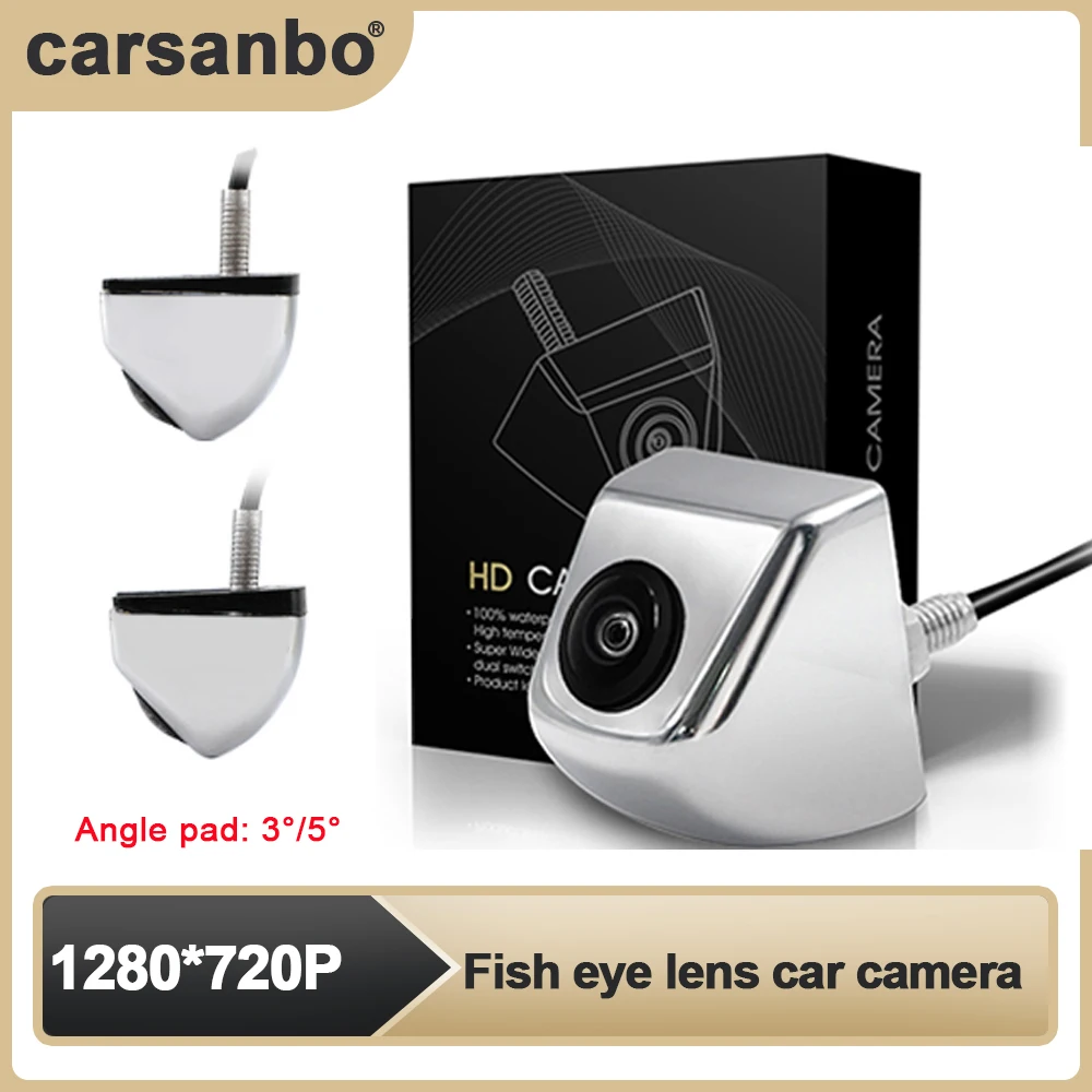 

Камера заднего вида Carsanbo, объектив «рыбий глаз», ночное видение, HD 720P, угол обзора 180H