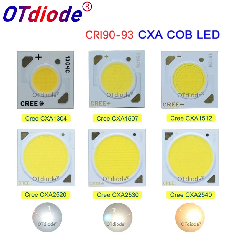 5 шт./лот Cree High CRI 90 93 CXA1304 CXA1507 CXA1816 CXA2520 CXA2530 CXA2540 2700K 3000K 3500K CRI90 COB Чип