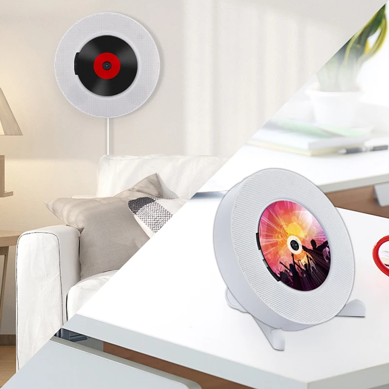 Портативный настенный Bluetooth CD плеер USB привод светодиодный дисплей HiFi динамик o с