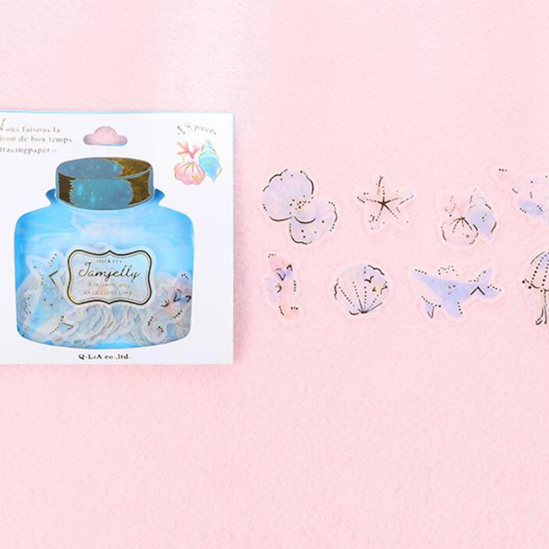 Творческий дрейф бутылка наклейки милые ручная печать горячей PVC альбом Стикеры