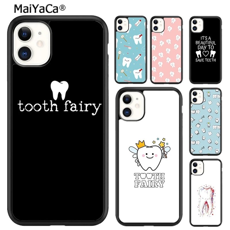 MaiYaCa стоматологический зуб гигиенический чехол для телефона iPhone SE 6 6s 7 8 plus X XR XS 11 12