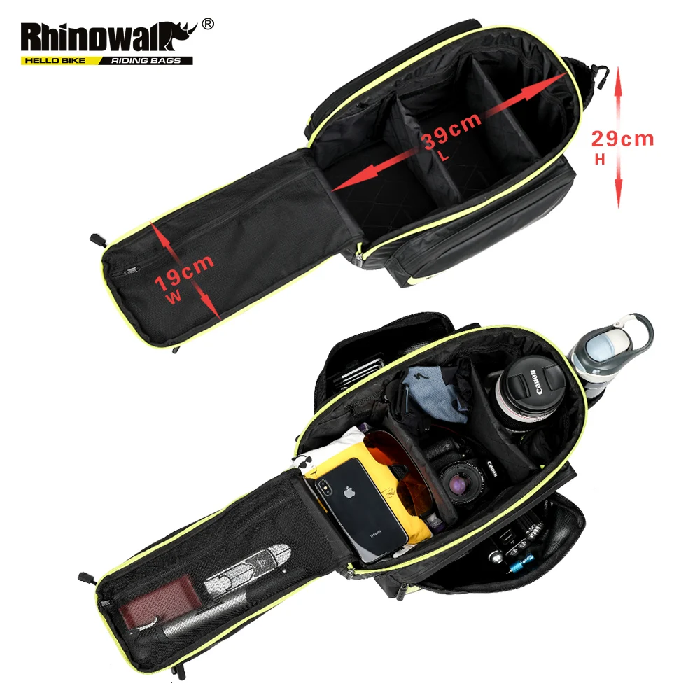 Rhinowalk Водонепроницаемый сумка для багажника 17L съемный плечевой ремень отсек