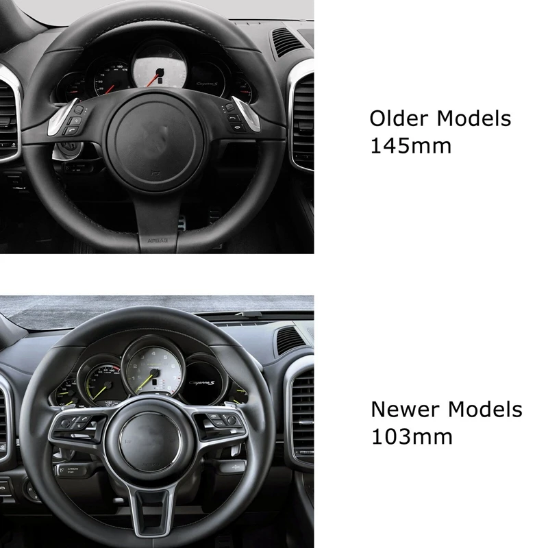 

Silver SteeringWheel Ring Decoration Trim for -Porsche Cayenne Panamera Macan 911