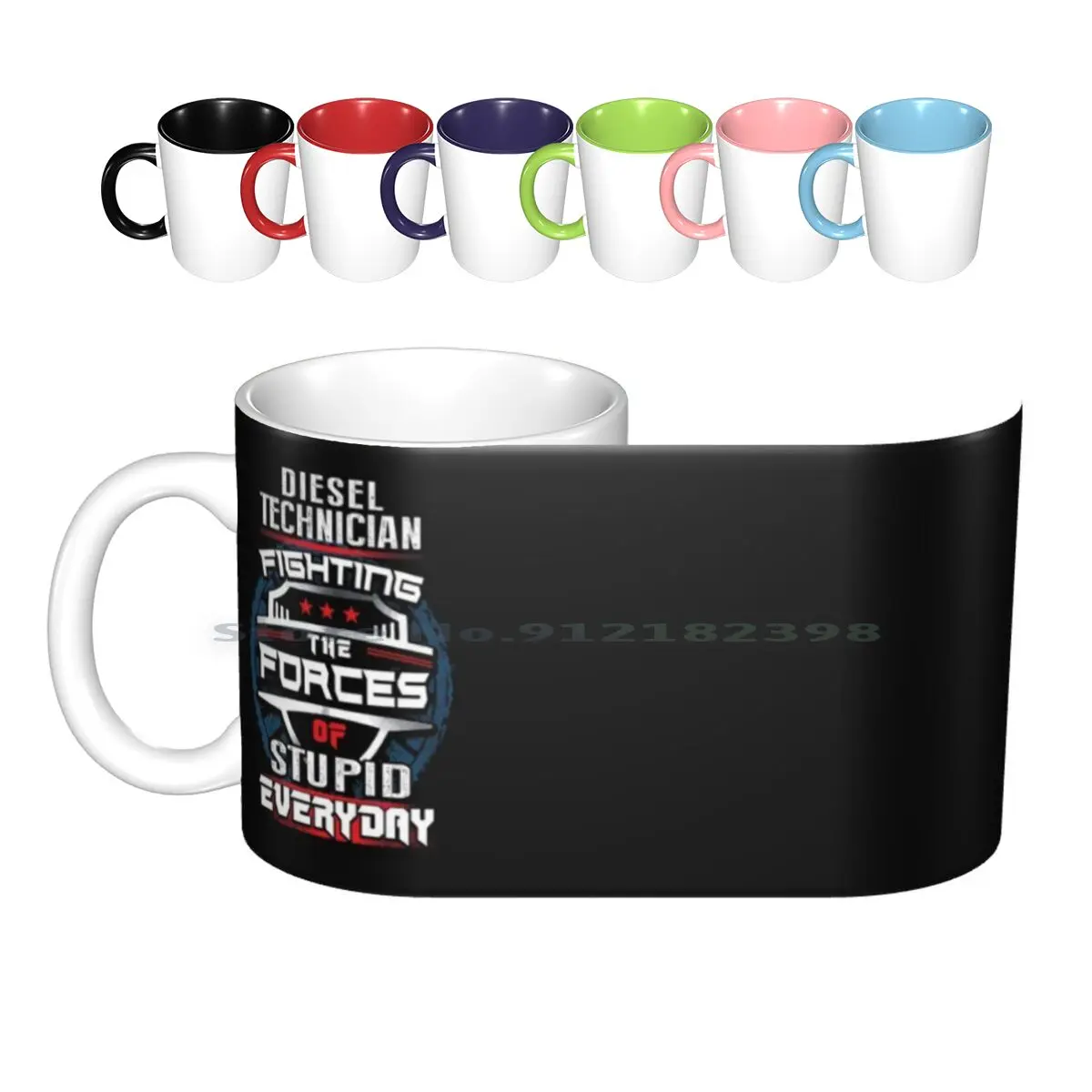 

Technician Fighting The Forces Everyday. Ceramic Mugs Coffee Cups Milk Tea Mug Technician For Technician Technician Im A