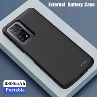 kqjys 6800mah battery charger cases for xiaomi mi 10t 5g battery case power bank charging cover case for xiaomi mi 10t pro 5g