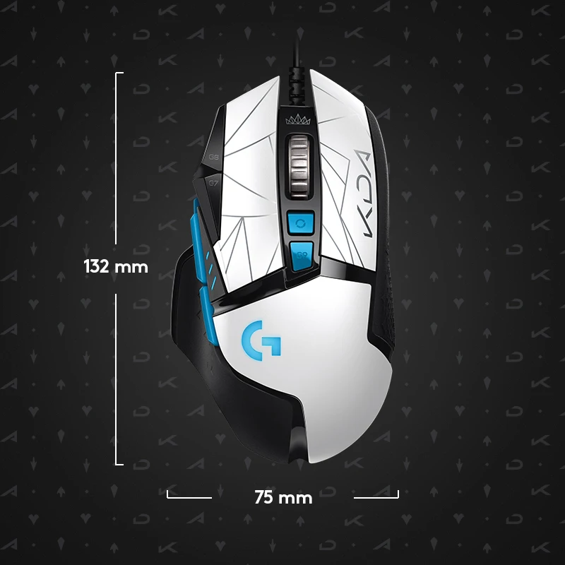 

Logitech G502 Hero KDA Wired Gaming Mouse 25K Optics Sensor 25600 DPI LOL Ergonomic Game Mice High Precision Support Laptop