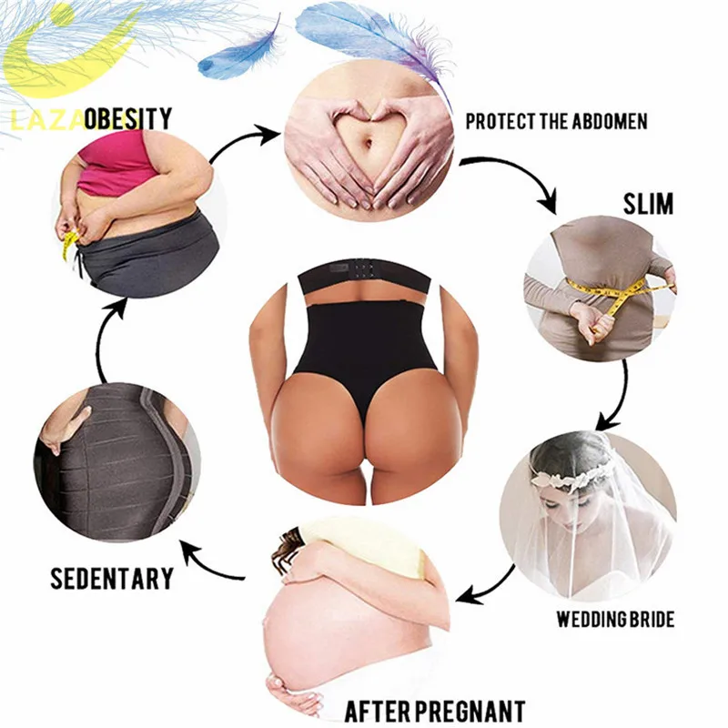 Трусики-стринги женские с открытой промежностью и поясом