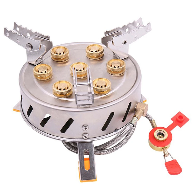 

Outdoor Gas Burner High-Power Fierce Core Portable Hiking Backpacking Picnic Cooking Stove for Camping Barbecue Cooker