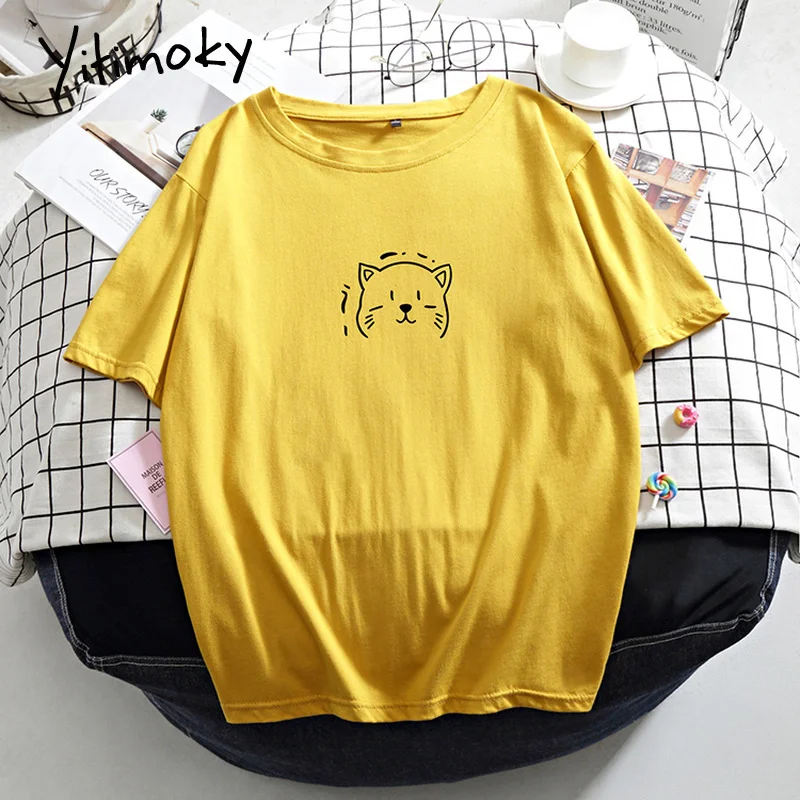 Новая хлопковая Женская Футболка Harajuku с графическим рисунком женская футболка