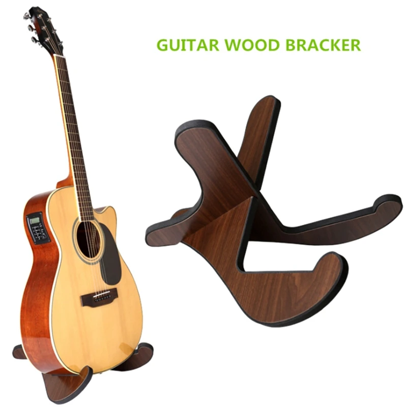 

Guitar Stand Wooden Acoustic Guitar Stand Musical Detachable Instrument with X Shaped Pieces for Classical Guitar