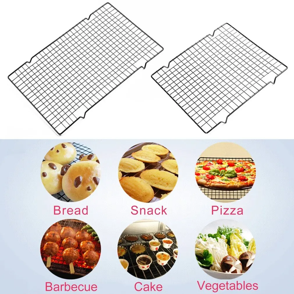 Nonstick Metal Cake Cooling Grid Rack Net Cookies Biscuits Bread Muffins Drying Stand Holder Kitchen Baking Tray Tools | Дом и сад
