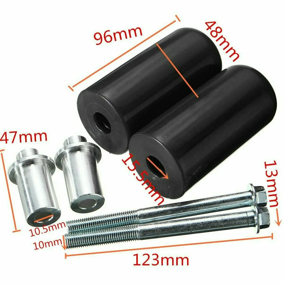 

2pcs Motorcycle Frame Exhaust Slider Crash Pad Protector Fit For ATV Street Dirt Bike Accessories