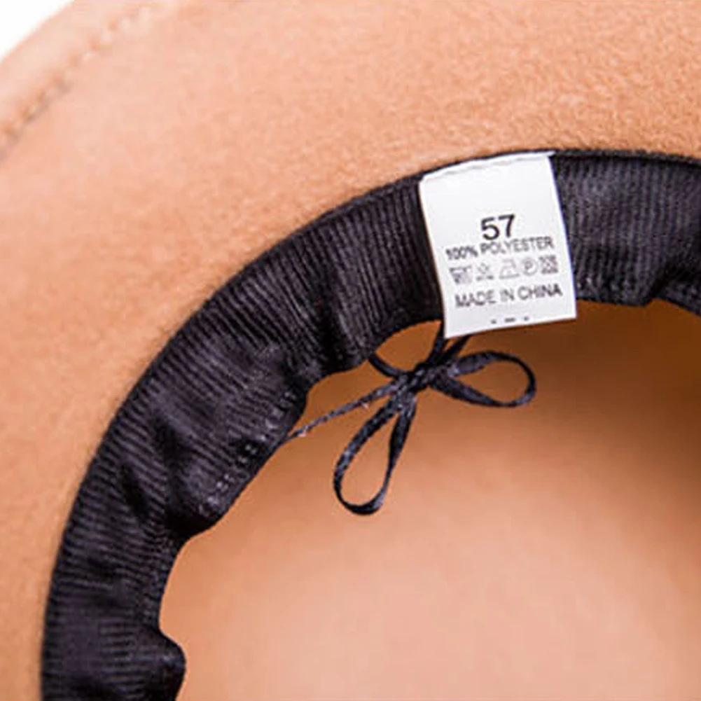 Модная женская однотонная теплая шерстяная шапка Колокол с бантом осенне зимняя