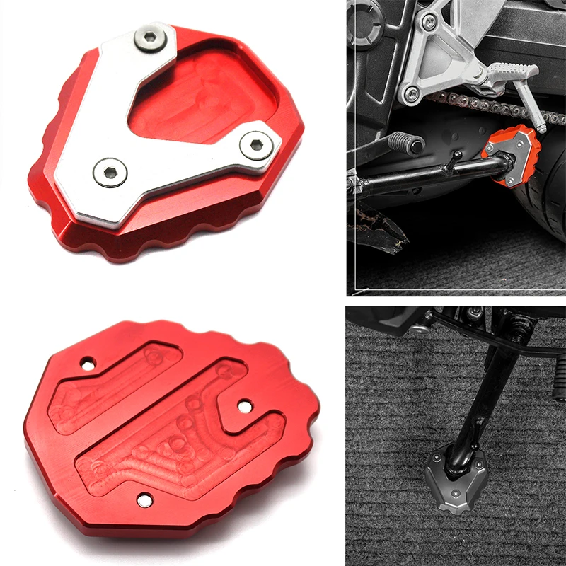 Подставка для мотоцикла нескользящая пластина увеличивающая боковую опору