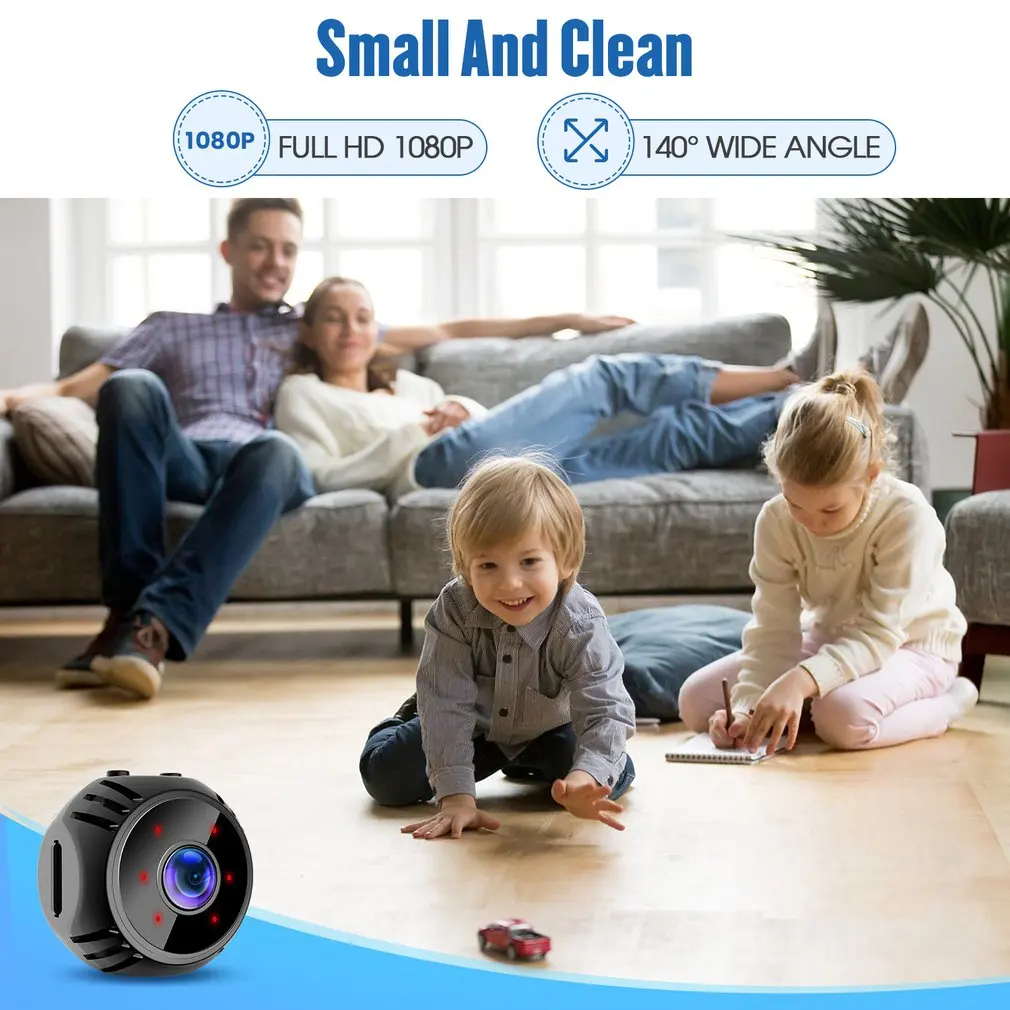 

1080P Wireless Mini IP Camera Wifi Security Remote Control Surveillance Night Vision Wide-angle Camera Detection Monitor camera