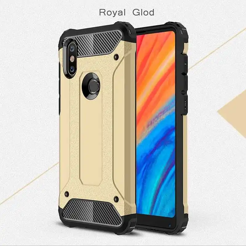 Mokoe mi Iron Armor ударопрочный 5,9" для Xiaomi mi Mix 2s Чехол для Xiaomi mi Mix 2s чехол для телефона - Цвет: Gold