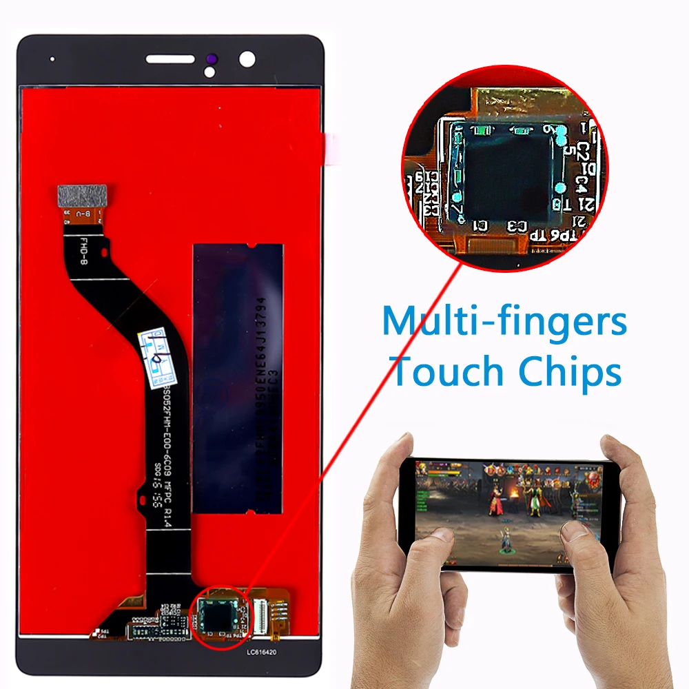 10 точечный сенсорный экран для Huawei P9 Lite G9 5 2 дюймовый ЖК дисплей дигитайзер сборка