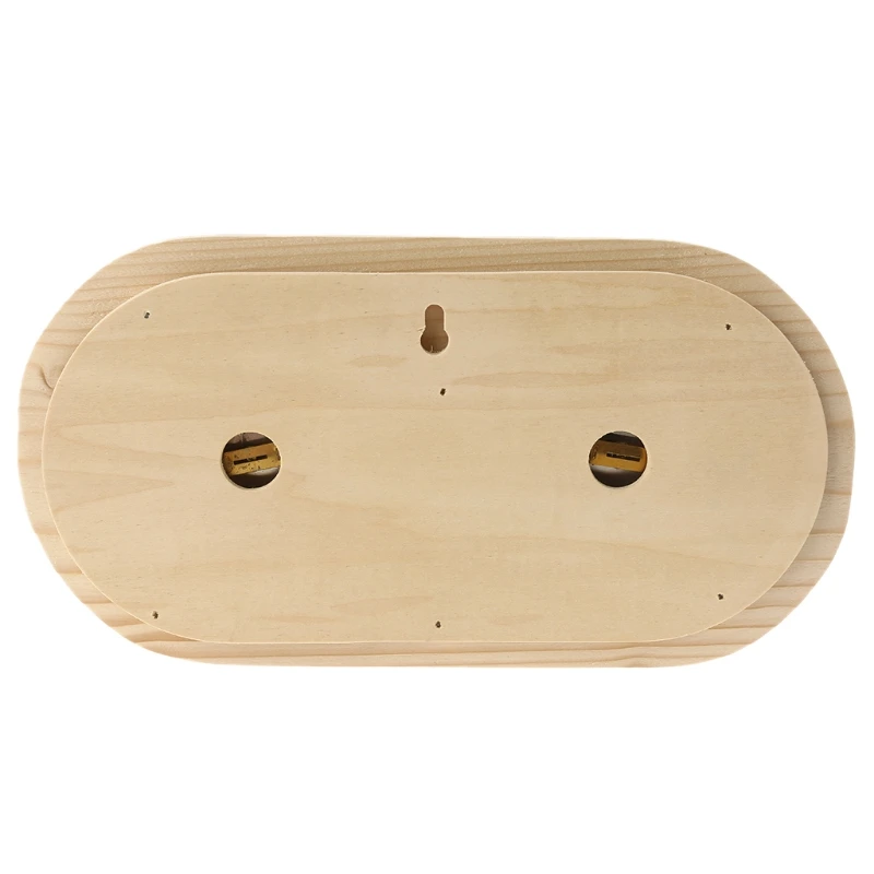 

X7AB Spruce Sauna Thermometer Made of Wood for Temperature Humidity Measuring Hygrometer Temperature Meter Climate Meter