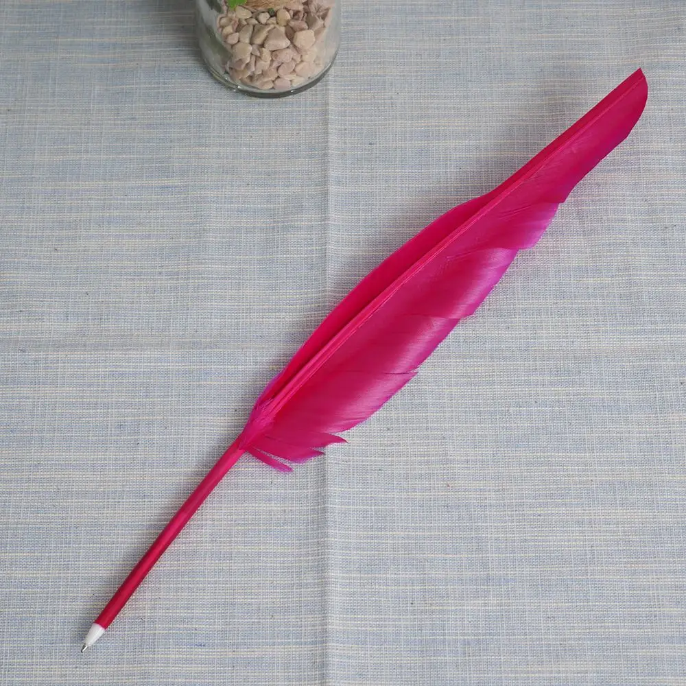 

Гелевые ручки с искусственным пером