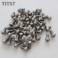 titst m5x10mm disk brake rotor bolts titanium color mtb bike t25 torx wrench mountain bicycle bolts one lot 100pcs