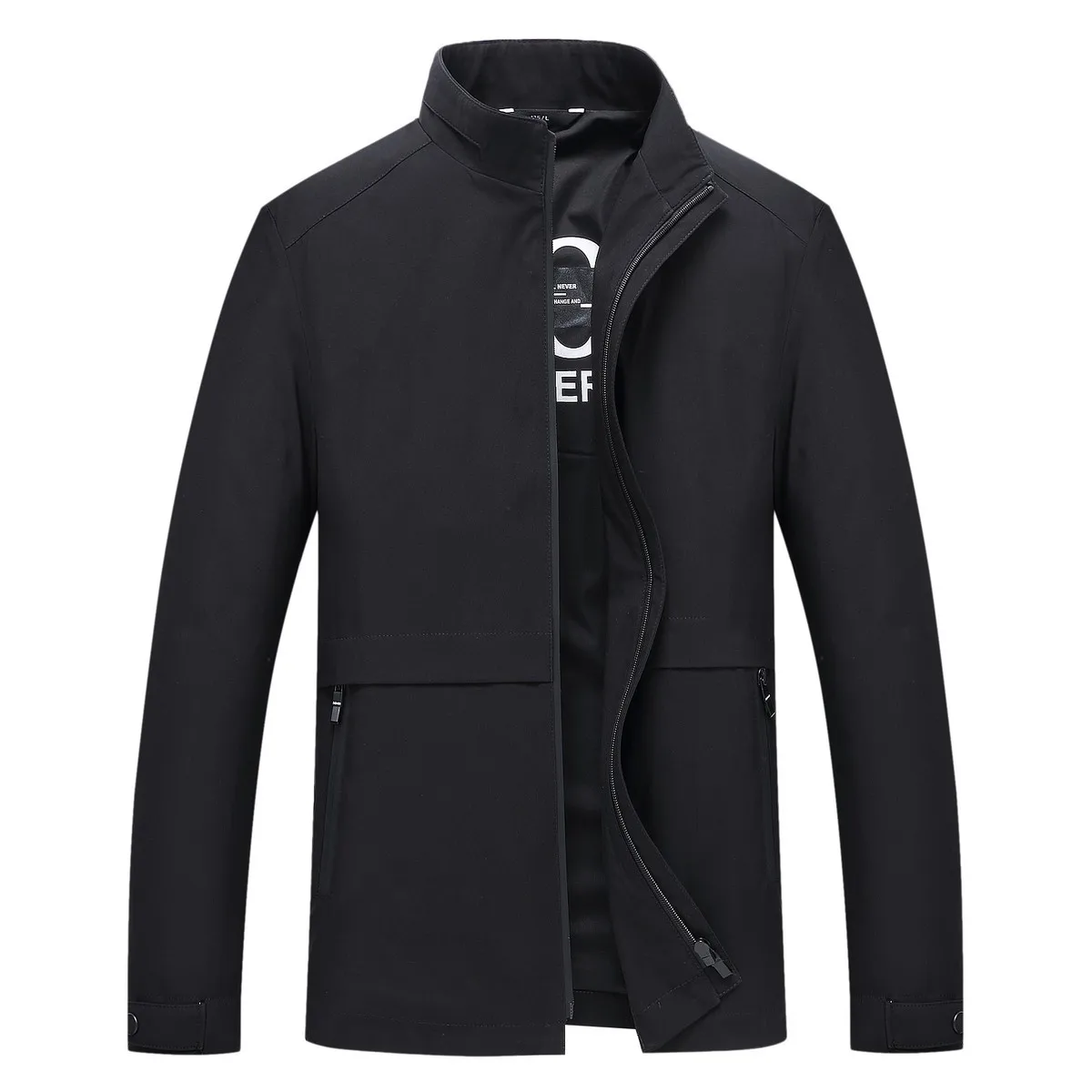 

2020 plus size 8XL 7XL 6XL 5XL 4XL New Arrival Men's Fashion Casual Spring Autumn Jacket Cotton Stand Collar Coat