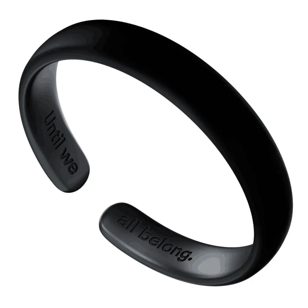 Модное кольцо с черными буквами неполное медное для бракосочетания|Кольца| |