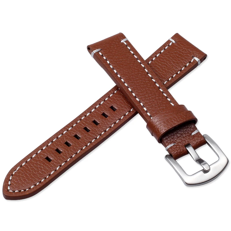 

Ремешок для часов из натуральной кожи, 18 мм 20 мм 22 мм 24 мм для TAG RX AVENGER Omeg a 1853, винтажный браслет из воловьей кожи