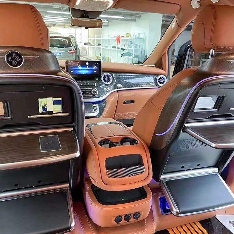 

Высококачественная Модифицированная кожаная сумка для салона автомобиля, роскошный центральный подлокотник с холодильником