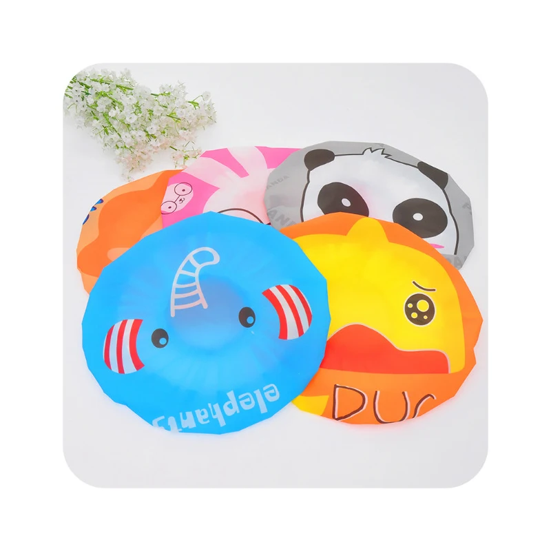 

new cute cartoon waterproof shower cap adult ladies bathing shower cap Japanese style shampoo shower cap oily smoke hat