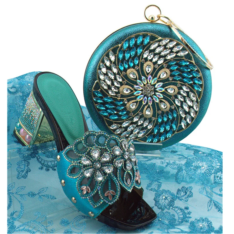 Новое поступление Итальянская обувь с сумочкой в комплекте для свадьбы