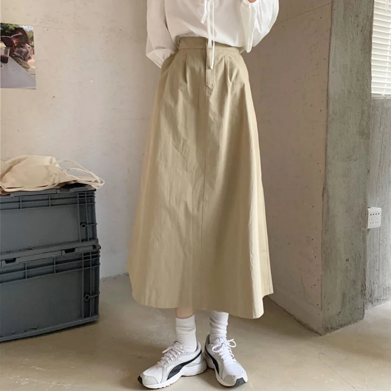 Юбка А-силуэта средней длины для женщин весна-осень 2021 |