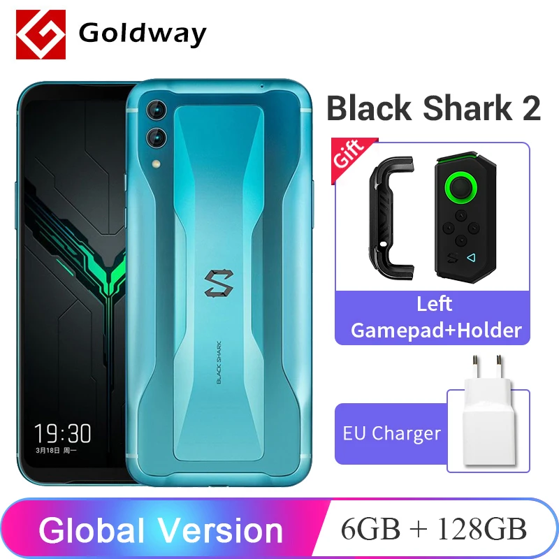 Xiaomi Black Shark 2 6 ГБ 128 игровой Смартфон Snapdragon 855 39 &quot48MP 19 5: 9 полноэкранный