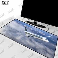 xgz clouds aircraft large gaming mouse pad lock edge mat for laptop computer keyboard desk dota csgo pad