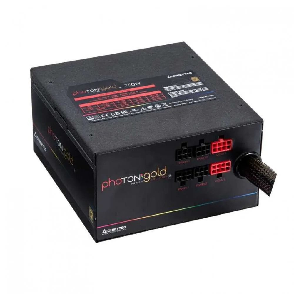 Блок питания для компьютера Chieftec PSU Photon Gold GDP-750C-RGB 750 W 200 - 240 V 47 63 Hz 24 pin ATX
