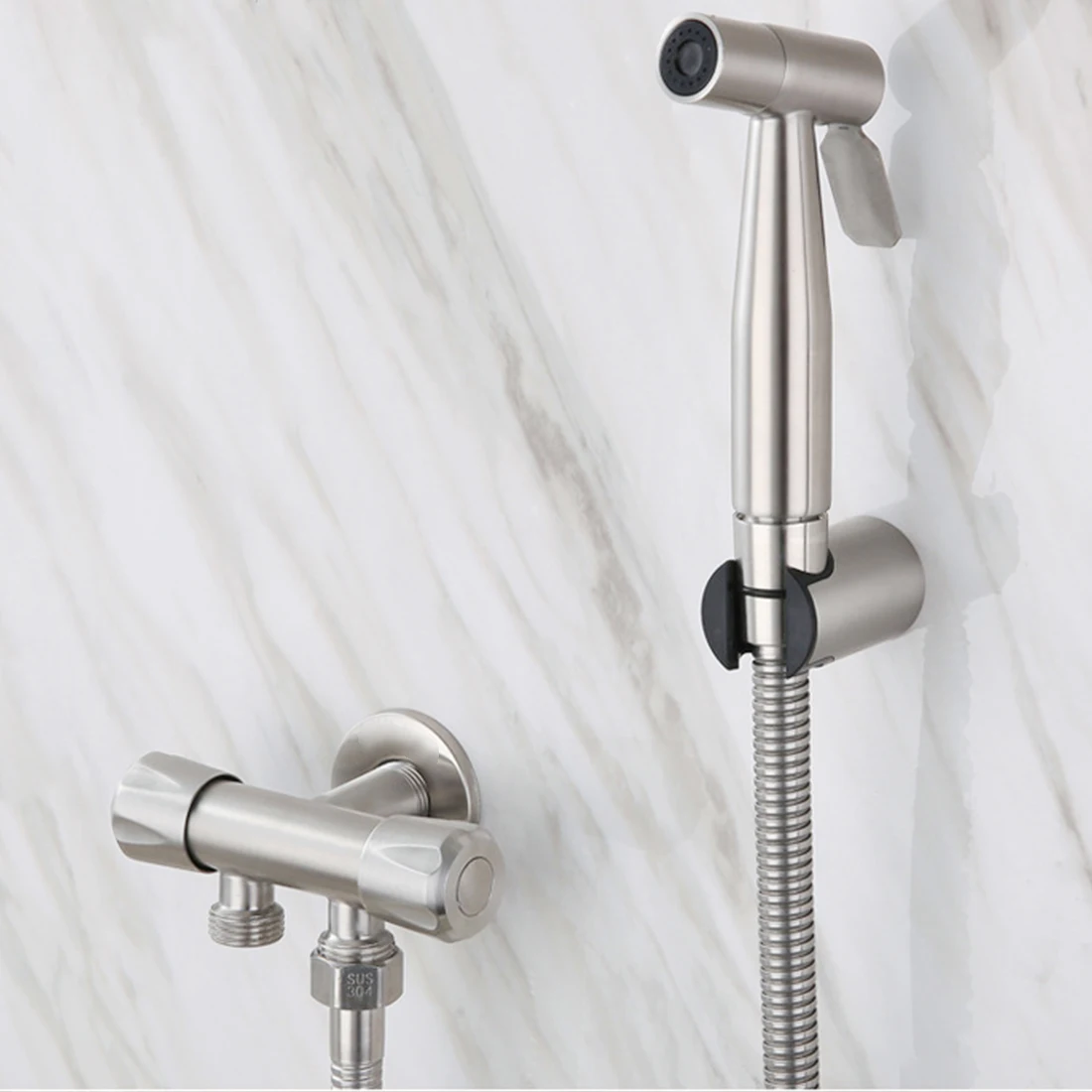 Ручной распылитель для биде и туалета из нержавеющей стали ванной комнаты