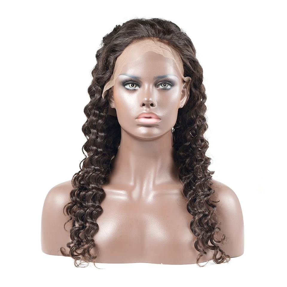 CurlyMax глубокая волна 28 30 дюймов 180 250% кудрявые 13x4 кружевные передние человеческие